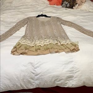 Boutique lace tunic